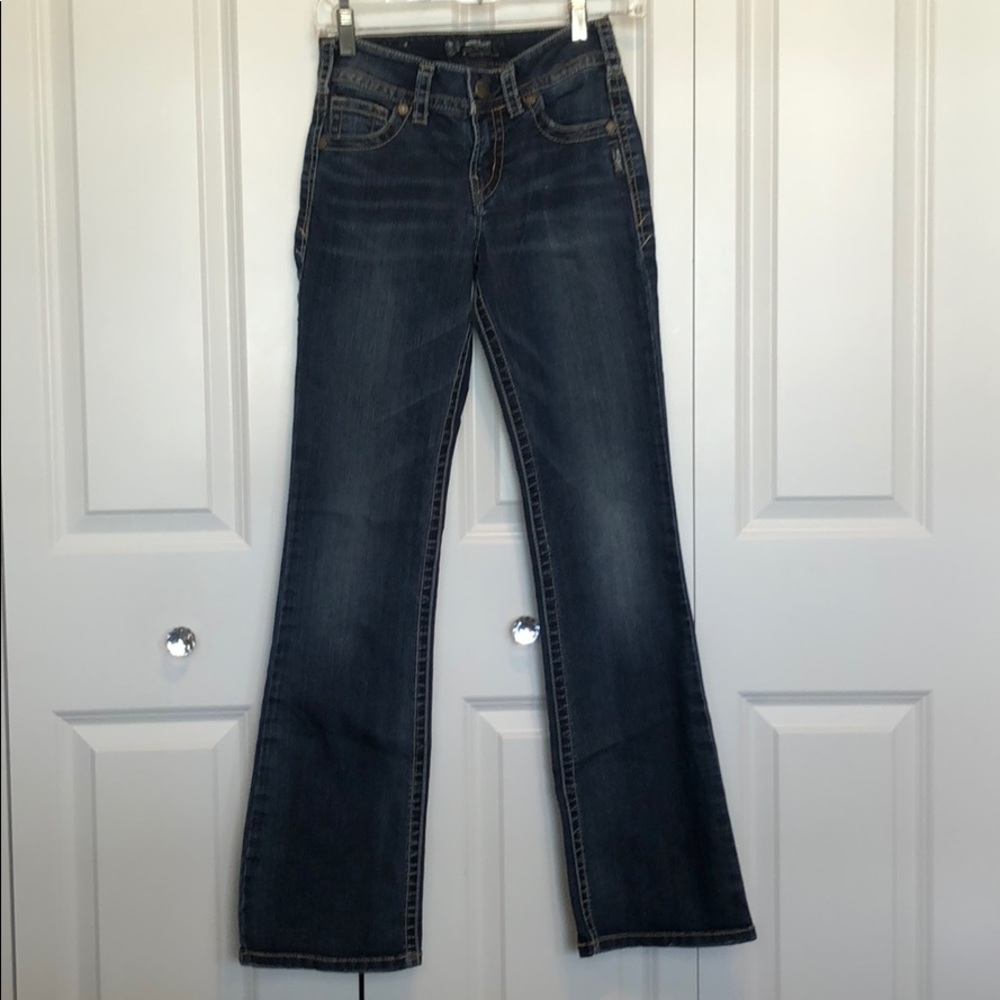 Silver jeans womens blue 25x32 bootcut